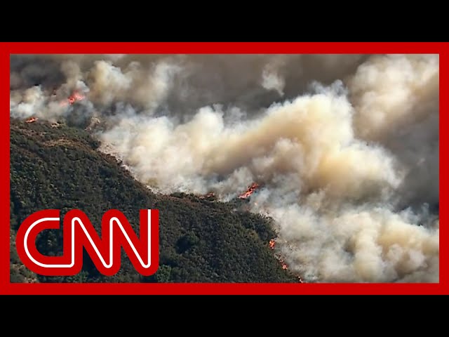 ⁣LIVESTREAM: See bird's-eye view of California wildfires