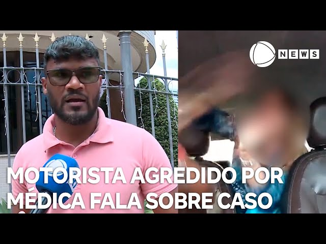 ⁣Motorista agredido por passageira em Salvador fala sobre caso