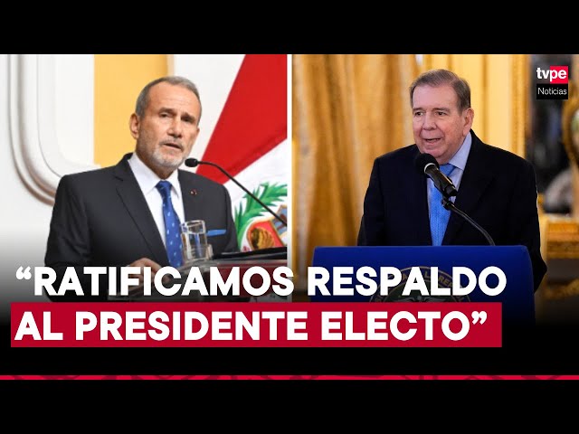 ⁣Perú ratifica apoyo a Edmundo González a días del cambio de Gobierno en Venezuela