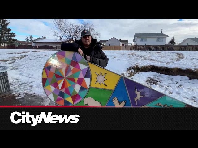 ⁣Local artist representing Calgary’s NE community in a unique way