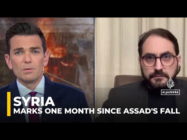 ⁣Syrians are marking one month since the regime of Bashar Al Assad was overthrown by opposition