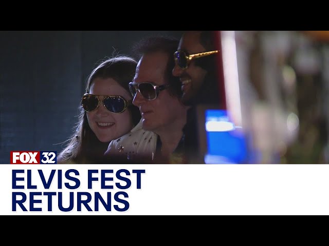 ⁣Chicago's Elvis Fest celebrates the King's 90th birthday