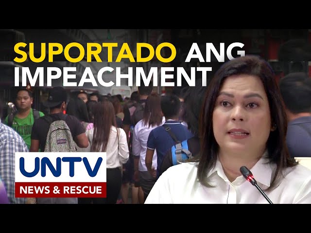 ⁣41% ng mga Pilipino pabor sa impeachment kay VP Sara Duterte—SWS