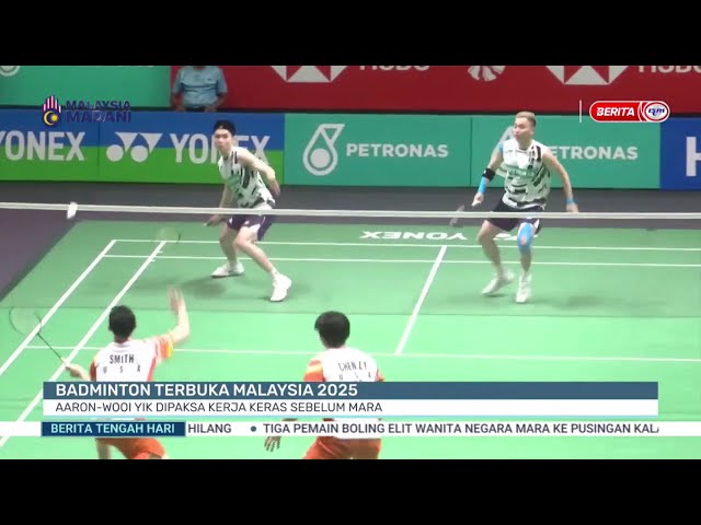 ⁣9 JAN 2025 - BTH- BADMINTON TERBUKA MALAYSIA 2025 AARON-WOOI YIK DIPAKSA KERJA KERAS SEBELUM MARA