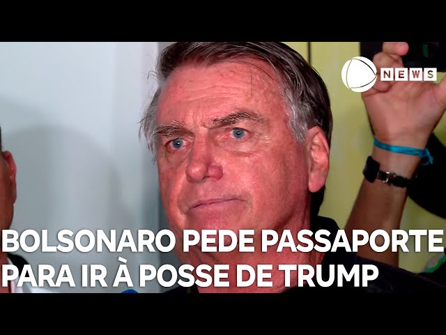 ⁣Jair Bolsonaro pede liberação do passaporte para comparecer à posse de Donald Trump nos EUA