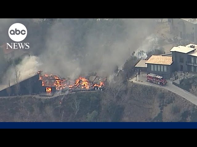 ⁣5 dead as devastating wildfires spread in California