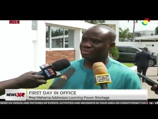 ⁣First Day in Office: President JD Mahama addresses looming power shortage