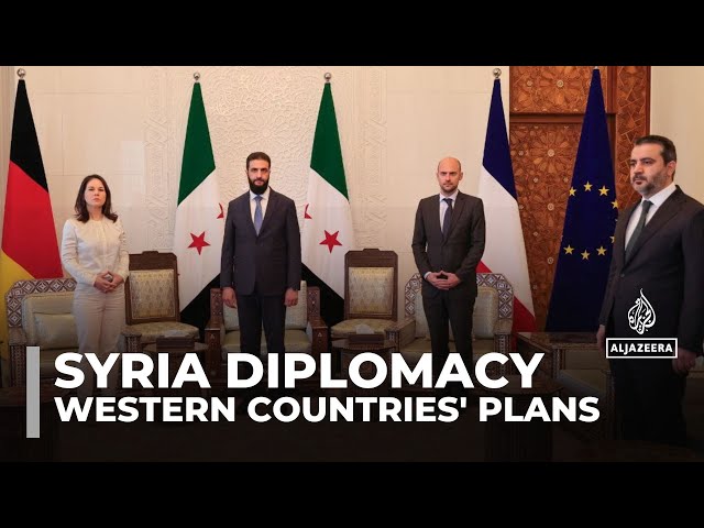 ⁣International leaders engages with new govt to discuss sanctions and future of Syria