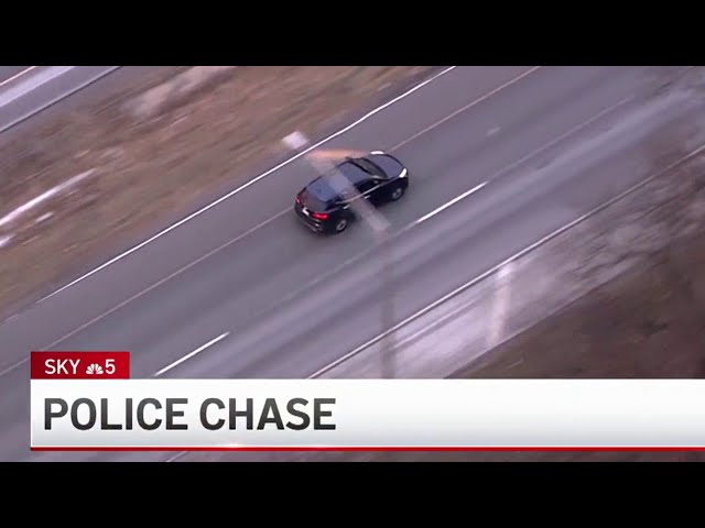 ⁣FULL: Aerial view of WILD police chase in Chicago