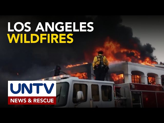 ⁣Mahigit 5 patay at libu-libong tao ang lumikas dahil sa malalaking sunog sa Los Angeles