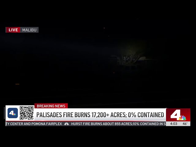 ⁣Homes left completely destroyed as Palisades Fire continues to burn