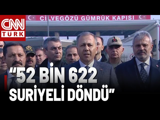 ⁣SON DAKİKA  İçişleri Bakanı Yerlikaya Açıkladı! Son 1 Ayda 52 Bin 622 Suriyeli Ülkesine Döndü!