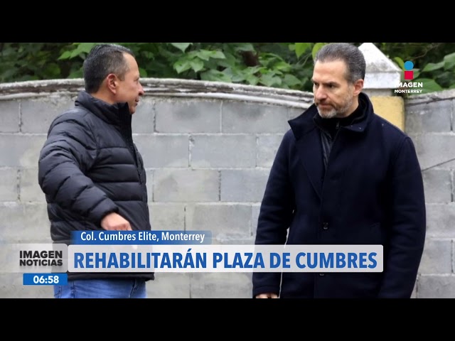 ⁣Alcalde de Monterrey supervisa obras en Plaza de Cumbres | Noticias MTY primera emisión