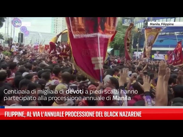 ⁣Filippine, al via l’annuale processione del Black Nazarene