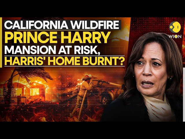 ⁣California Wildfire LIVE: Prince Harry, Meghan Markle Mansion At Risk, Kamala Harris' Home Burn