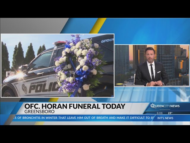 ⁣Funeral for fallen Greensboro Officer Horan to be held Thursday