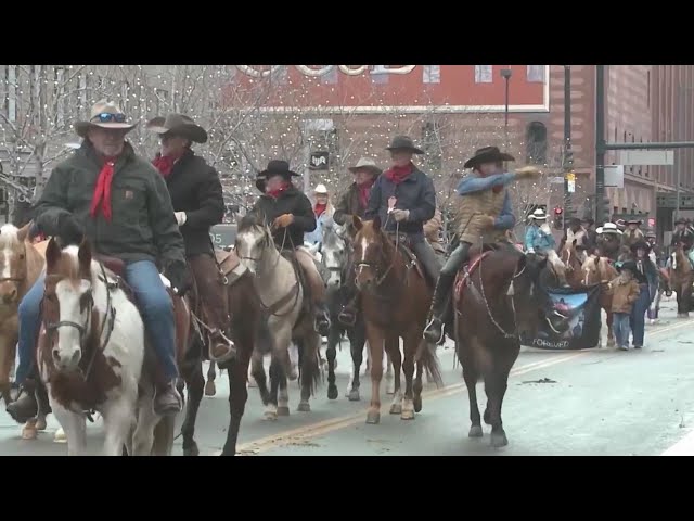 ⁣Stock Show Parade delayed due to weather conditions