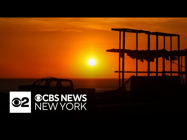 ⁣Los Angeles wildfires burn through homes and iconic landmarks