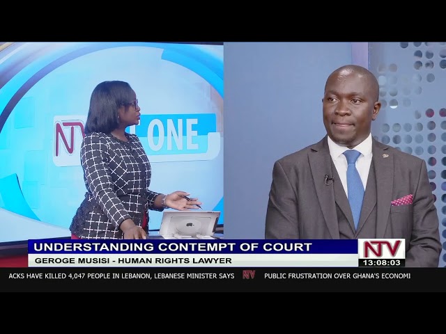 ⁣Understanding contempt of court with human rights lawyer George Musisi | Studio Interview