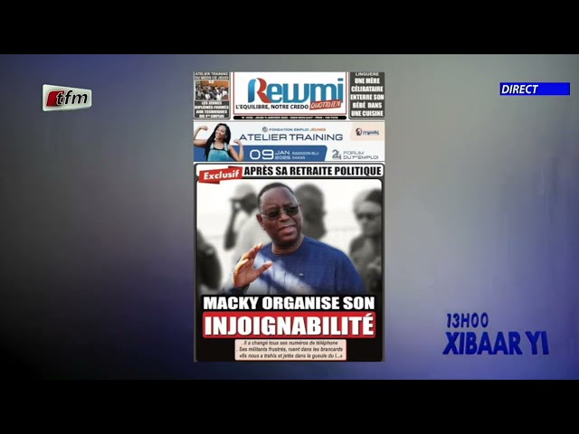 ⁣Revue de Presse du 09 Janvier 2025 présenté par Mamadou Mouhamed Ndiaye