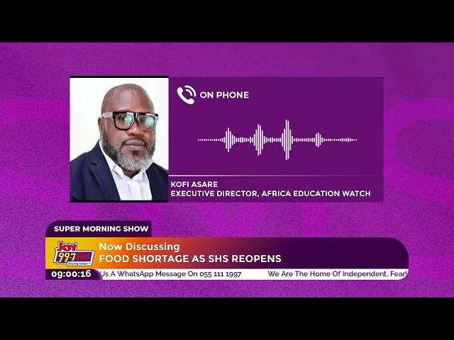 ⁣Kofi Asare on the Cash Flow Issue that has Contributed to Food Shortages in the SHS.