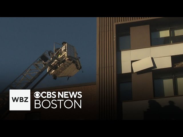 ⁣Wind rips siding off Boston building and more top stories