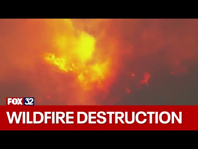 ⁣Major wildfires ravage Los Angeles County