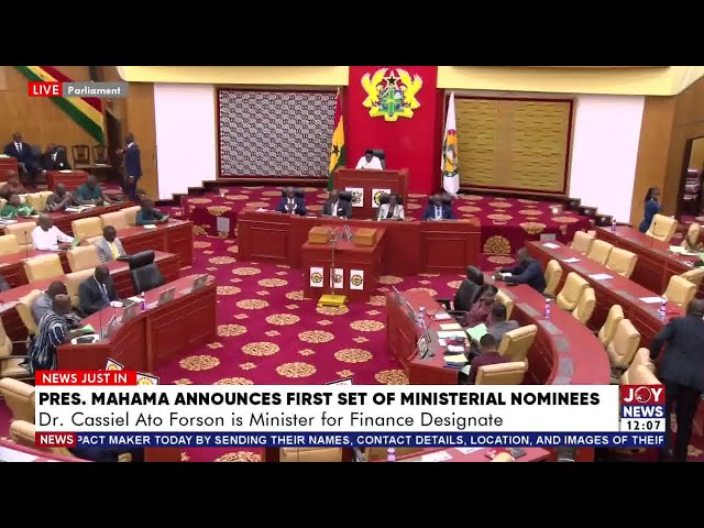 ⁣President John Mahama announces first set of Ministerial nominees | JoyNews Today