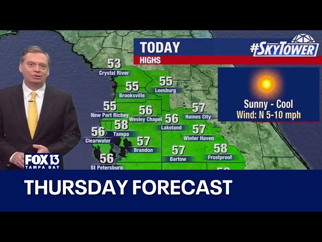 ⁣Tampa weather | Thursday forecast