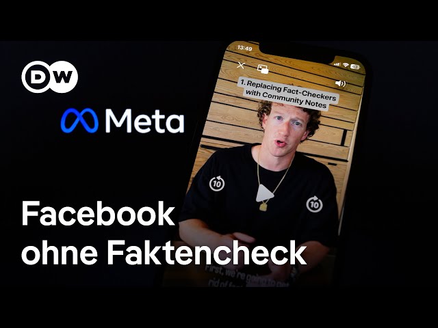 ⁣Meta-Chef Zuckerberg will das Fact-Checking abschaffen | DW Nachrichten