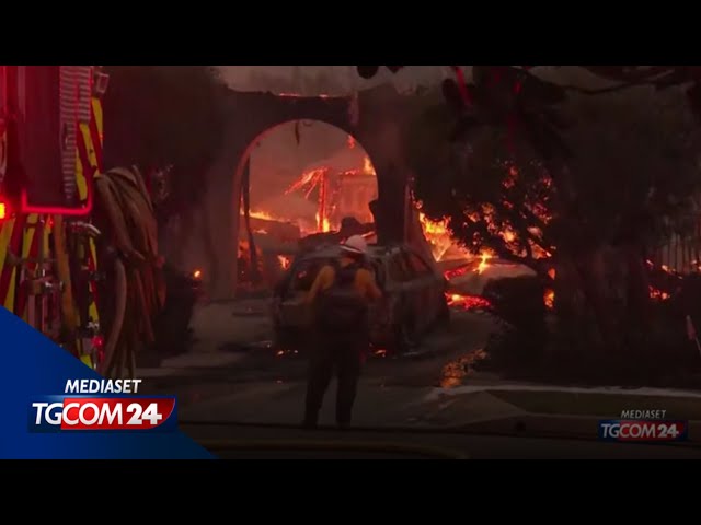 ⁣Incendi a Los Angeles, cinque morti