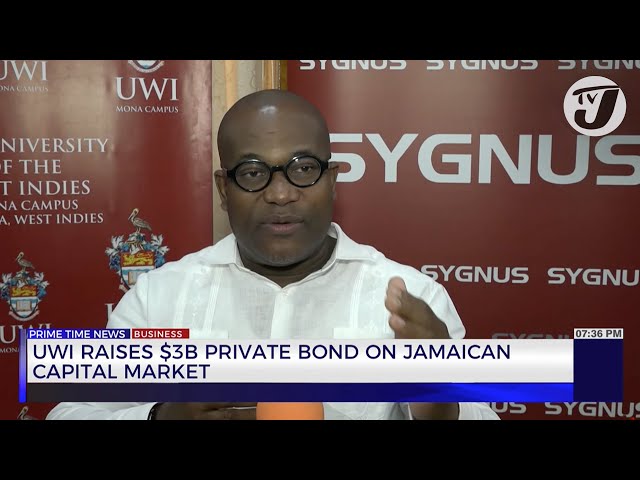 ⁣UWI Raises $3B Private Bond on Jamaican Capital Market | TVJ Business Day