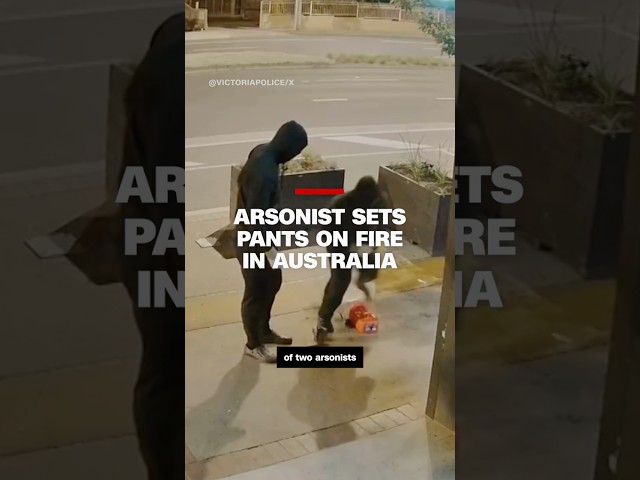 ⁣Arsonist sets pants on fire in Australia