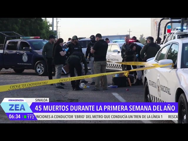 ⁣Violencia en Sinaloa: 45 personas fueron asesinadas en la primera semana del año