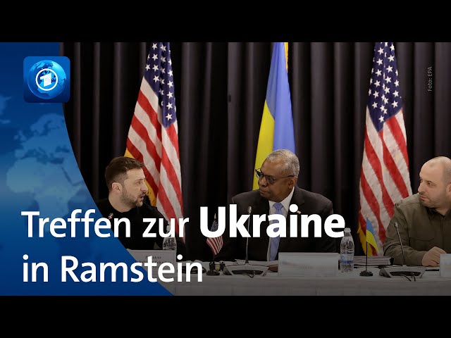 ⁣Selenskyj bittet um mehr Waffen bei Treffen der Ukraine-Unterstützerländer in Ramstein