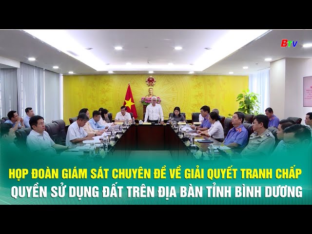 ⁣Họp Đoàn Giám sát Chuyên đề về giải quyết tranh chấp quyền sử dụng đất trên địa bàn tỉnh Bình Dương