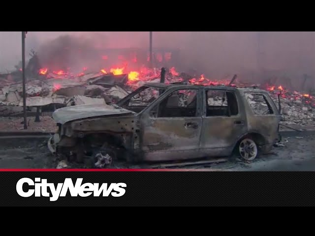 ⁣Wildfires continue to burn across L.A., Canadian crews heading to help