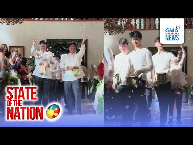 ⁣Mga lalaking kapatid ng bride and groom, nagsilbing flower boys | SONA