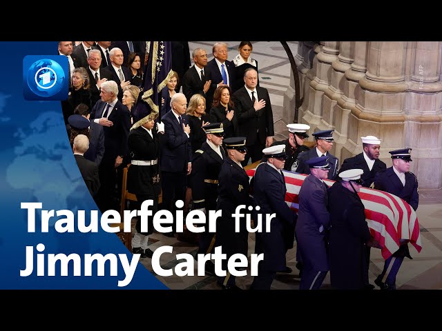 ⁣Staatsbegräbnis für Ex-US-Präsident Carter in Washington