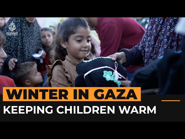 ⁣Creating warm clothes for Gaza’s displaced children | Al Jazeera Newsfeed