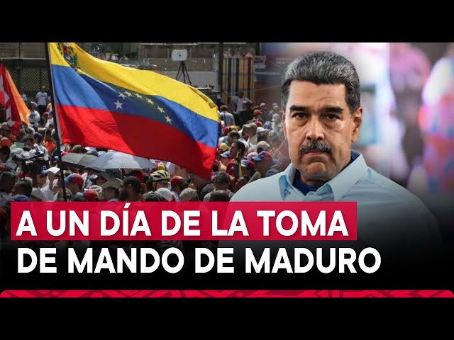 ⁣¿Cuál es la situación de Venezuela a un día de la toma de mando de Nicolás Maduro?