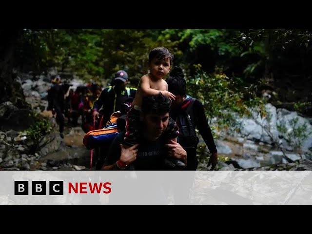 ⁣Darién Gap: BBC follows journey of Venezuelan migrant to US  | BBC News