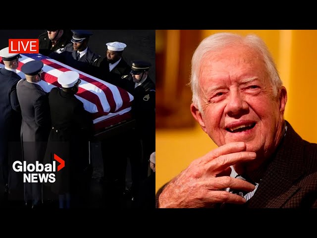 ⁣Jimmy Carter funeral: Former US president honoured in Washington | LIVE