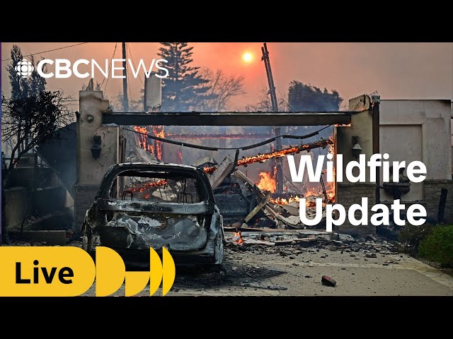 ⁣L.A. officials provide update as multiple wildfires rage