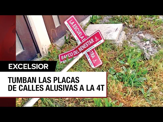 ⁣Vecinos de Tultitlán rechazan el cambio de sus calles y tiran nomenclaturas