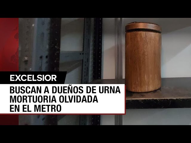 ⁣Urna con cenizas olvidada en el Metro de la CDMX sigue sin ser reclamada