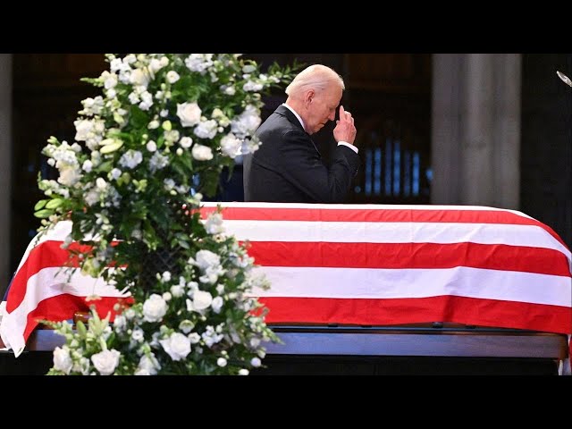 ⁣President Biden eulogizes former President Jimmy Carter