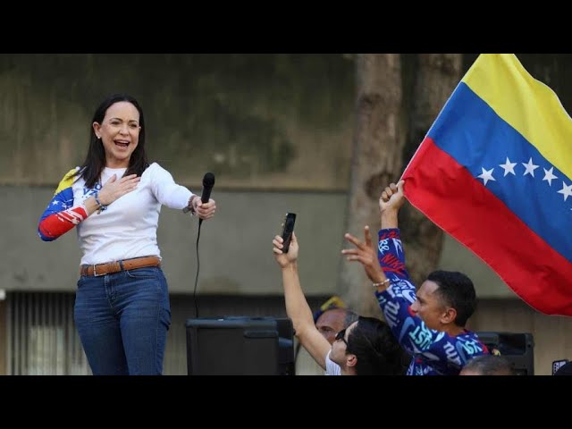 ⁣Cobertura minuto a minuto | María Corina Machado fue interceptada al término de la manifestación