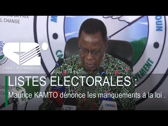 ⁣LISTES ELECTORALES : Maurice KAMTO dénonce les manquements à la loi .