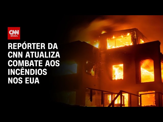 ⁣Repórter da CNN atualiza combate aos incêndios nos EUA | CNN 360º